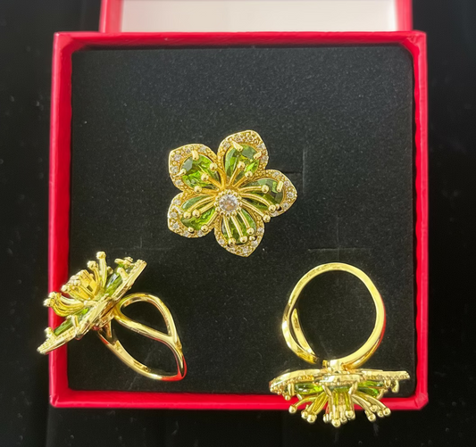 Bague fleur  AC-IN 150 BG