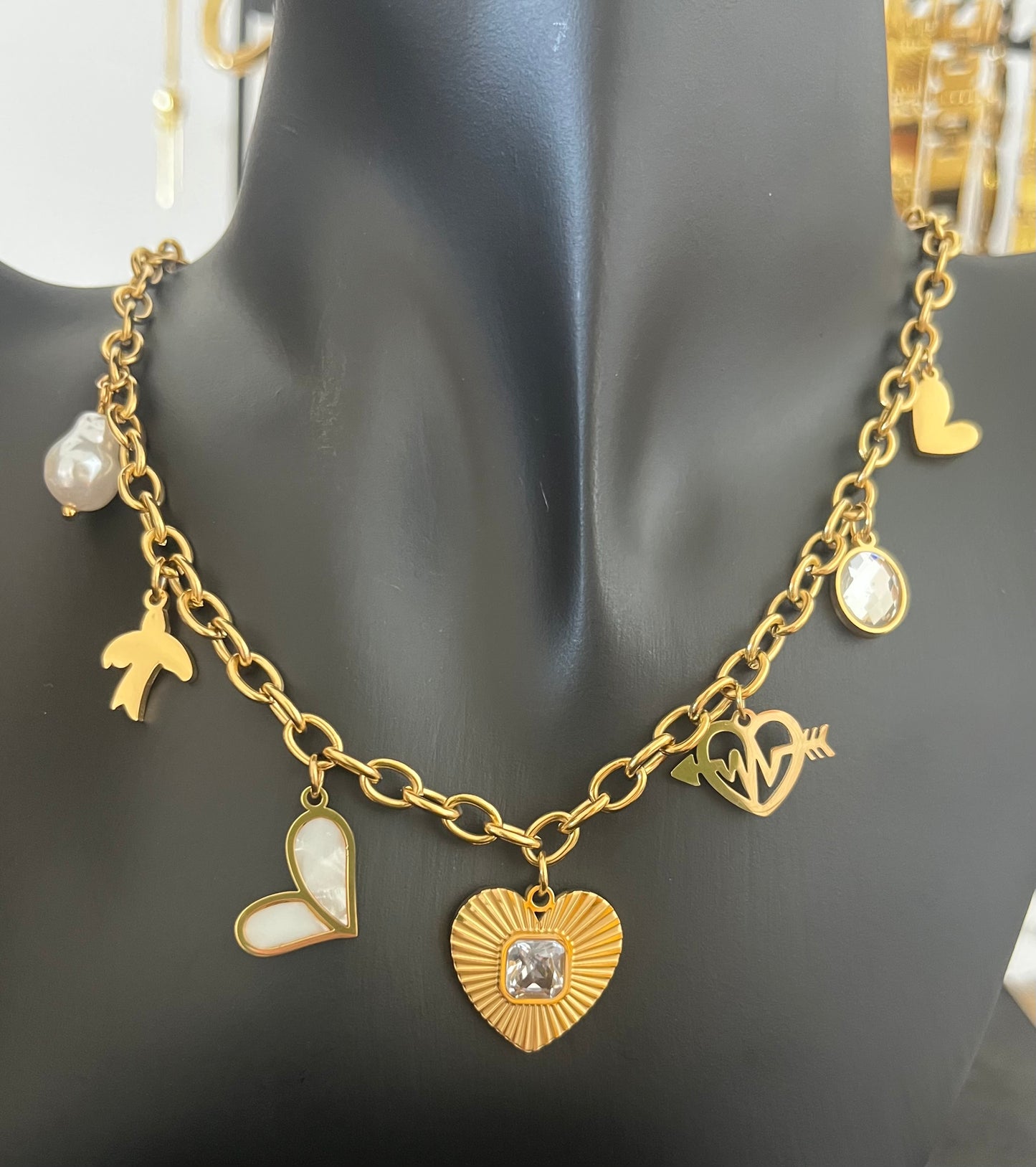 Collier coeur précieux