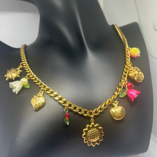 Collier jardin d'or